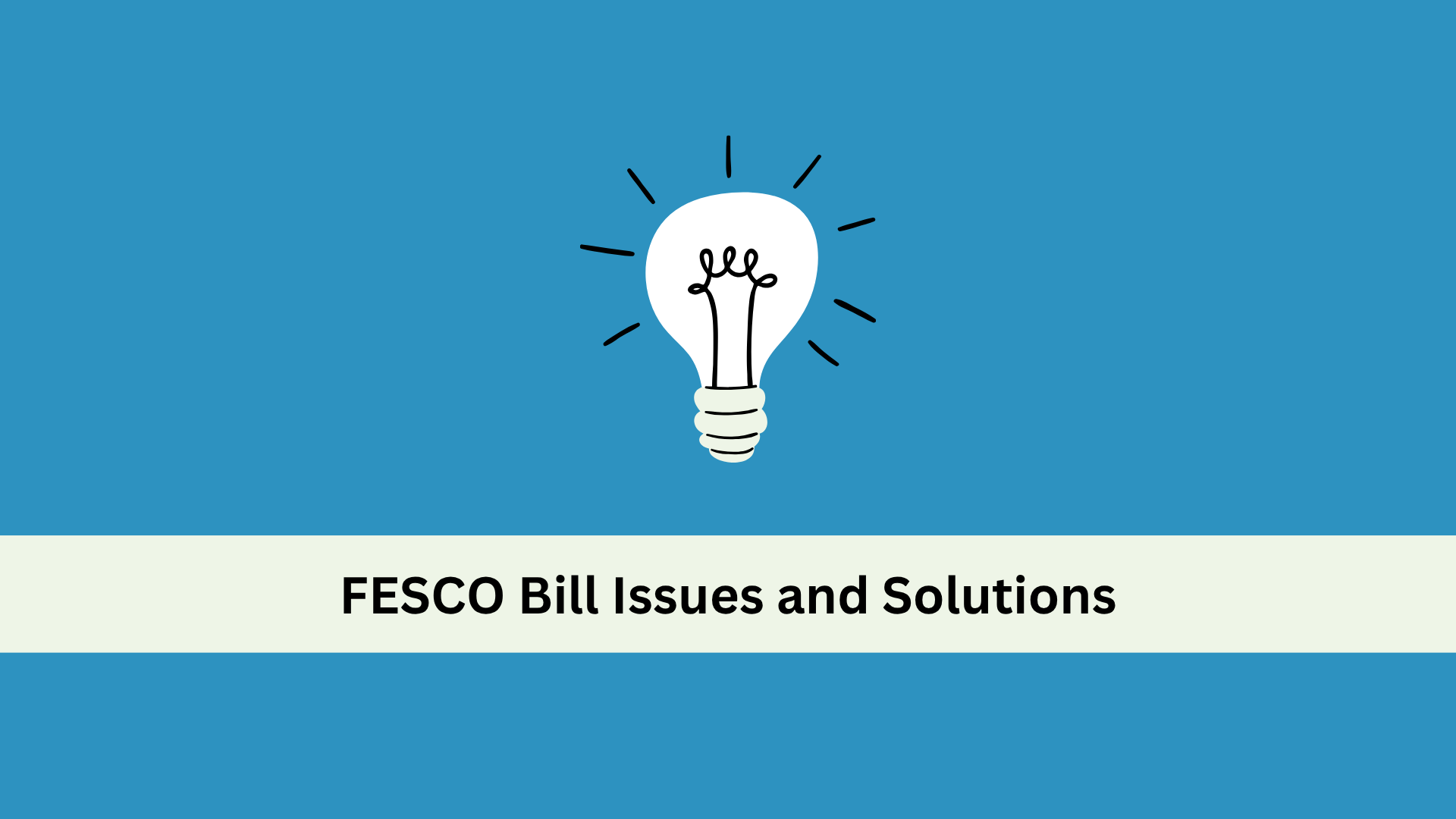 FESCO bill issues and solutions banner