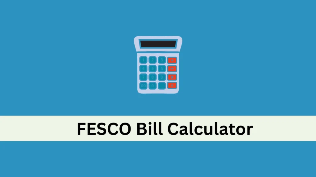 FESCO Bill Calculator 1 fesco bill calculator